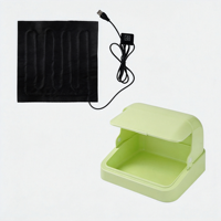Boîte de couvaison pour perroquets avec coussin chauffant thermostatique USB trois couleurs pour l'alimentation manuelle des poussins et des jeunes oiseaux