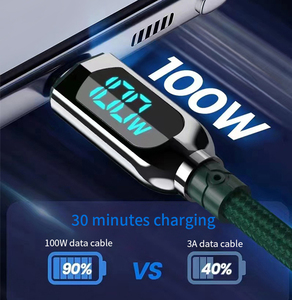 <span class=keywords><strong>Cable</strong></span> de Carga Rápida de 100W al por Mayor con Pantalla Digital USB-C para <span class=keywords><strong>Macbook</strong></span>, <span class=keywords><strong>Cable</strong></span> de Carga Rápida para Teléfono - Product Image 3