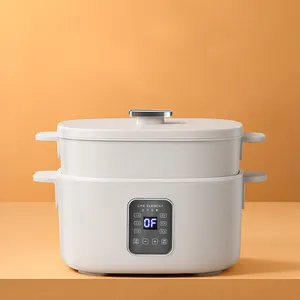 电动食品保暖器电动多锅食品蒸锅不粘材料火锅