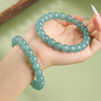 JD GEMS Pulsera de Jadeíta de Guatemala de Alta Imitación de 8-10 mm, Diferentes Estilos, Pulseras y Brazaletes para Mujer