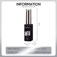 Hanyi Premium OEM label privé vernis à ongles gel UV nouveauté miroir métallique doré argent super métal doublure lampe à LED