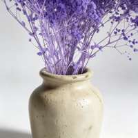 Buket Bunga Gypsophila Baby's Breath Ungu Abadi untuk Dekorasi Vas Pernikahan, Rumah, dan Centerpiece Meja