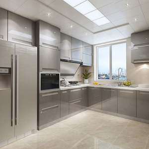 Designs de meubles de cuisine 3D pour cuisines modernes avec design de meubles de cuisine pour petit appartement - Product Image 3