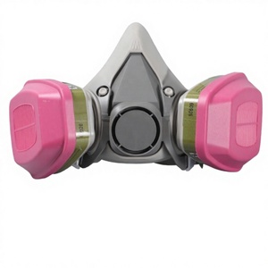 6200 Ensembles de demi-masques respiratoires avec filtres à <span class=keywords><strong>charbon</strong></span> <span class=keywords><strong>actif</strong></span> double, en caoutchouc 3 couches, et valve d'expiration pour pulvérisation - Product Image 2