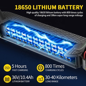 Scooter Eléctrico Económico y Potente de Largo Alcance, Trottinette Eléctrica de 350W y 8.5 Pulgadas, Scooter Eléctrico Plegable para Adultos de 30KMH, K10 Elektro Roller 350W K1 - Product Image 3