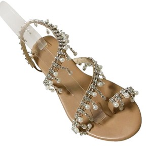 Sandalias Romanas Bohemias para Mujer, Talla Grande, Planas, con Pedrería, Punta Descubierta, Color Sólido, Antideslizantes, Ligeras, para Verano - Product Image 5