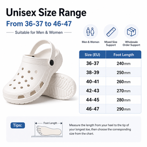 Sabots en EVA multicolores en gros, unisexes, légers, décontractés, pour hommes et femmes - Product Image 3