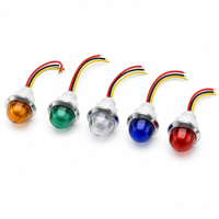 Mini Feu de Position Latéral LED Bicolore en Forme de Pastèque pour Camion 12V/24V Étanche, Feu Arrière de Remorque OEM pour Pick-up Homologué