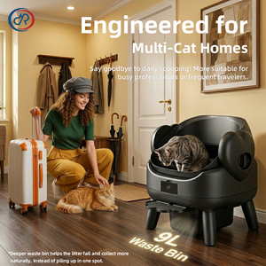 SIMITI PET Bac à litière automatique pour chat en acier inoxydable, bacs à litière autonettoyants intelligents, robot litière, Arenero Para Gatos Automatico - Product Image 5