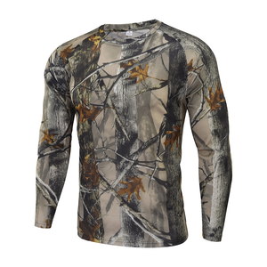 Chemise d'été à manches longues respirante et à séchage rapide pour la chasse et la pêche, camouflage cerf, polyester et coton, coupe unisexe, Upland - Product Image 1