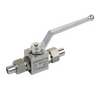 Vanne à boisseau sphérique manuelle en acier inoxydable à soudure carrée, haute pression et haute température, pour applications industrielles (DN10 PN160)