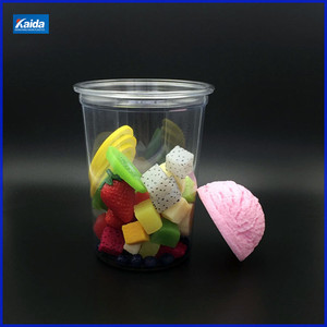 Gobelets en plastique <span class=keywords><strong>PET</strong></span> de 32oz pour café et boissons froids durables recyclables écologiques Bol à fruits - Product Image 6