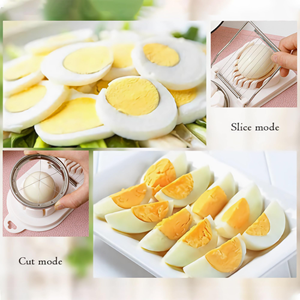Premium Stainless Steel <b>Multifunctional</b> Egg Slicer Fancy Splitter Precision <b>Cutter</b> for Perfectly Sliced Eggs Every Time Durable - Product Image 4