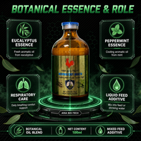 AINI BIO-TECH Huile Essentielle Naturelle de Menthe et de Feuilles d'Eucalyptus – Soutien Respiratoire, Reproductif et Immunitaire – Complément Alimentaire