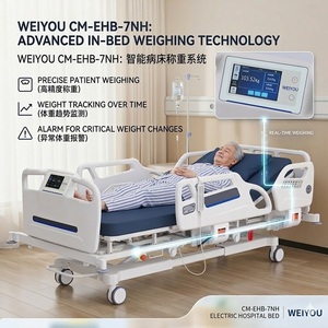 Cama Médica Eléctrica <span class=keywords><strong>de</strong></span> 7 Funciones con Medición <span class=keywords><strong>de</strong></span> Peso, Cama <span class=keywords><strong>de</strong></span> Enfermería Antiescaras para UCI, Clínica y Pacientes - Product Image 2