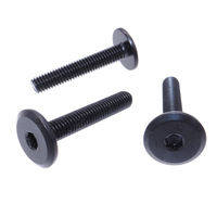 Usine personnalisée M3 M4 M5 M6 sus304 tête à six pans creux plat fraisé Torx fendu noir boulon Allen vis à métaux