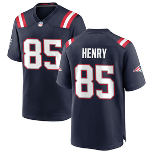 2026 Navyblauwe New England Jersey Custom American Football Shirts Gestikte Geborduurde Jeugd Uniformen Sportkleding met Logo's - Product Image 6