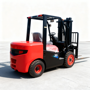 Çin üretici Forklift 3 Ton 4 Ton 2 Ton dizel Forklift ISO CE 4x4 tüm arazi kamyon Off-road Forklift belden çiftlik - Product Image 2