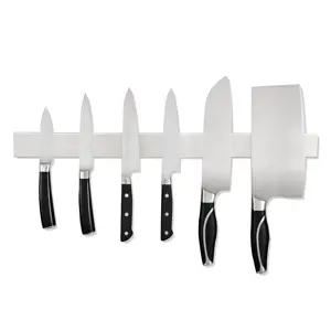 रसोई के चाकू चुंबक पट्टी के लिए 16 इंच दीवार स्टेनलेस स्टील चुंबकीय चाकू ब्लॉक धारक