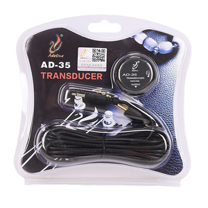 Transductor de guitarra acústica AD-35 con perilla de volumen, construcción de plástico negro mate para guitarra y mandolina - Product Image 5