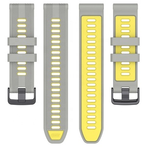 Bracelet de <span class=keywords><strong>montre</strong></span> en silicone bicolore 20mm 22mm pour bracelet de <span class=keywords><strong>montre</strong></span> <span class=keywords><strong>Garmin</strong></span> Forerunner 965/955/945/<span class=keywords><strong>745</strong></span> - Product Image 5