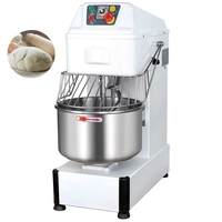 Nouveau Pétrin et Laminoir à Pâte en Acier Inoxydable 30 Litres à Double Vitesse, Technologie Planétaire à Spirale Haute Performance, Verrou de Sécurité pour Boulangeries