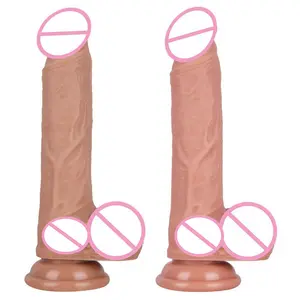 Delightor Drop Shipping High Quality TPE Dildo With Balls And Suction Cup Dildo Vibrator For Women Realistic Dildos For Women