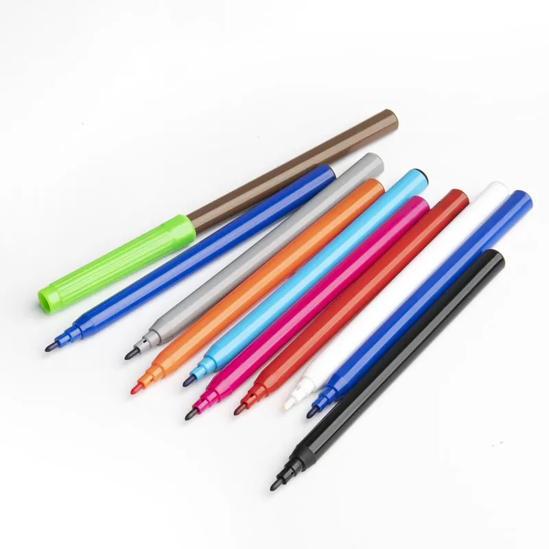 Toptan 10 adet sihirli marker kalemler 2 renk değiştirici sanat seti çocuklar için