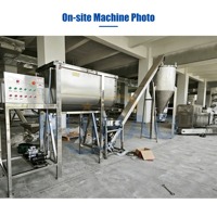 Ligne de mélange de poudres et granulés, mélangeur à ruban, mélangeur horizontal, convoyeur à vis, alimentateur, silo de stockage, équipement de transport sans poussière