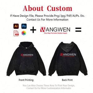 Sudaderas con Capucha para Hombre, Estilo Vintage, Lavadas con Ácido, de Alta Calidad, al por Mayor, de Forro Polar Grueso, de Algodón Pesado de 420 g/m², Unisex - Product Image 2