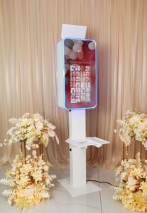 Cabina de Fotos Selfie Cuadrada Todo en Uno con Espejo, Pantalla Táctil de 21.5 Pulgadas, Máquina de Fotomatón DSLR para Alquiler en Bodas y Eventos - Product Image 4