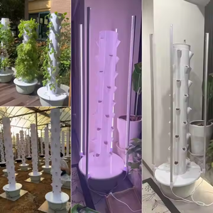 Sistema automático de plantación hidropónica <span class=keywords><strong>para</strong></span> interiores y exteriores, torre <span class=keywords><strong>vertical</strong></span> de riego, hierbas y verduras <span class=keywords><strong>para</strong></span> uso en jardín - Product Image 5