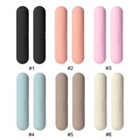 Ensemble d'haltères en silicone pour haltères et barres, personnalisé avec logo d'usine, doux pour la peau, lot de 2