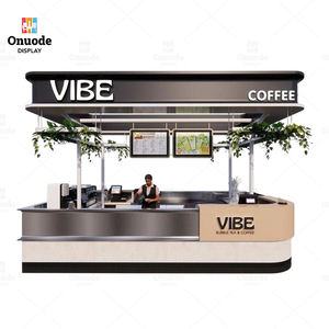 Mostrador de Cafetería |   Diseño de Quiosco de Café de Lujo para Centro Comercial |   Diseño Interior Completo de Tiendas para Cafeterías Minoristas - Product Image 1