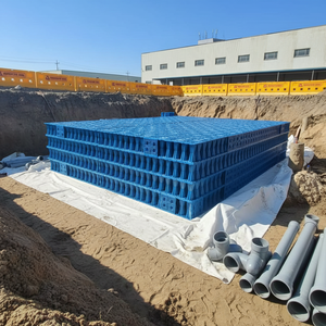 Système de récupération des eaux pluviales souterraines géocellulaires : Grand chemin de circulation compressible, <span class=keywords><strong>allée</strong></span>, voie de circulation et voie d'accès pour véhicules d'incendie - Product Image 5