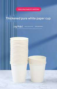 Vasos de Papel para Café con Logotipo Personalizado, 12oz/16oz, con Revestimiento PLA, para Bebidas Calientes, Desechables, Biodegradables, Blancos - Product Image 2