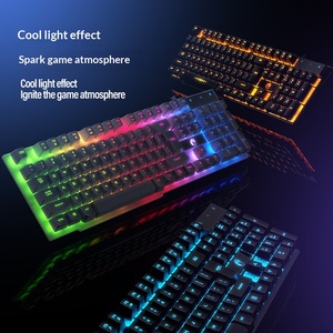 Clavier mécanique filaire RGB, interface USB, 108 touches, clavier numérique programmable, clavier ergonomique pour jeux, ensemble clavier-souris - Product Image 2