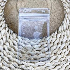 No Minimum Waterproof Pvc Clear <b>Plastic</b> Holder for Id Staff Badge Soft Card <b>Pocket</b> Sleeve - Product Image 2