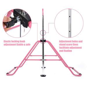 <span class=keywords><strong>Barre</strong></span> de <span class=keywords><strong>gymnastique</strong></span> portable réglable en hauteur pour enfants de 3 à 7 ans, barres de <span class=keywords><strong>gymnastique</strong></span> junior en acier extensibles, entraînement à domicile - Product Image 4