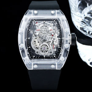 Reloj Tourbillon Transparente de Lujo con Cristal de Zafiro Premium para Cenas de Negocios, Aniversarios Especiales, Reloj Sofisticado - Product Image 1