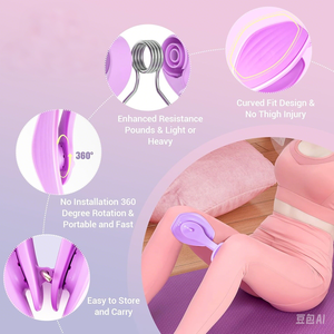 Unisex TPE & PP interior muslo maestro Kegel ejercitador ABductor máquina pierna entrenamiento equipo trasero entrenador ecológico para mujeres - Product Image 3