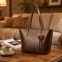 Sac à main pour femme MAY ZOO, couleur noire unie, fermeture à glissière, tendance toutes saisons, design logo, PU, polyester, voyage