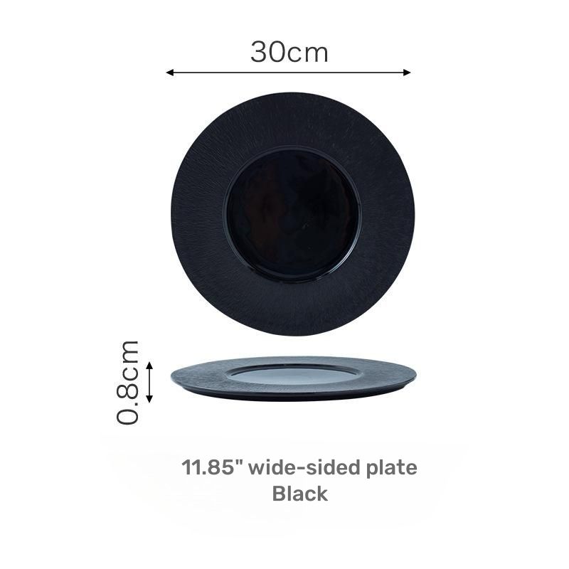 Plaque large 11,85 "-noir