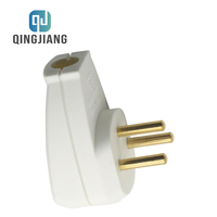 Adaptateur de voyage portable universel avec 3 broches solides en cuivre 16A 250V, prise d'extension standard israélienne