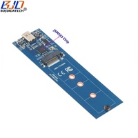 Casing Enclosure USB 3.0 Tipe-C 10Gbps ke NGFF M.2 SSD JMS583 dengan Kabel Data untuk SSD NVME M.2 2280
