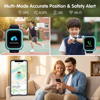 Reloj Inteligente para Niños con 4G LTE, GPS, Llamada de Emergencia SOS, Resistente al Agua IP68, Batería de 5-10 Días, Pantalla IPS de 28 mm, Monitor de Respiración y Sueño