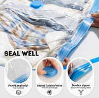 Sac de rangement sous vide pour vêtements, permettant de gagner efficacement de la place, avec pompe électrique, utilisé pour l'emballage des bagages et le rangement des vêtements