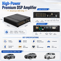 Amplificateur 8 canaux de qualité supérieure, DSP de voiture 10 canaux, haute puissance classe AB & D, égaliseur 31 bandes, 4Ω, autoradio OEM