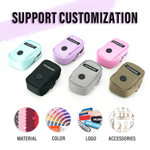 휴대용 개 똥 가방 홀더 사용자 정의 로고 방수 옥스포드 폐기물 가방 디스펜서 개 가죽 끈 애완 동물 산책 훈련 용품 - Product Image 3