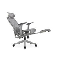Chaises ergonomiques personnalisées résistantes chaise de bureau de soutien lombaire exécutive de président de rotation de pleine maille de dossier haut avec le repose-pieds